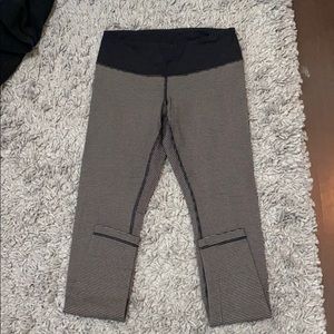 Striped Wunder Under Lululemon pants size 8